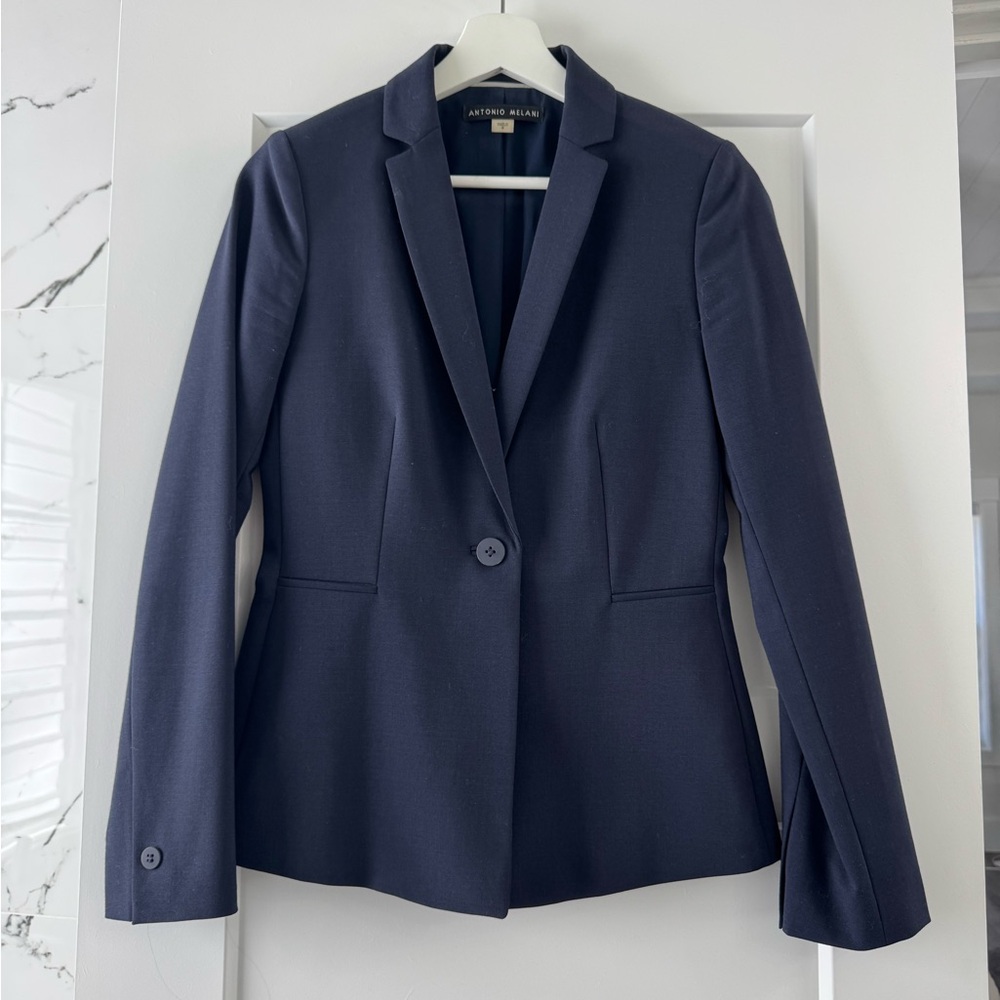 ANTONIO MELANI Women's Navy Blazer